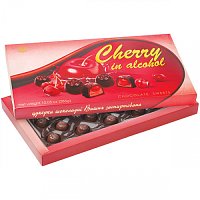 Bonbony z hořké čokolády s višní v alkoholu [285 g]